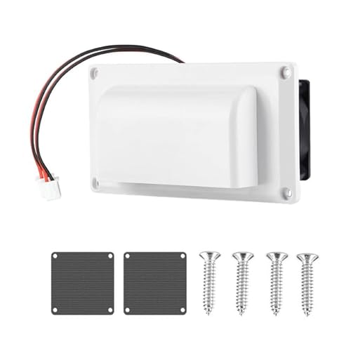 Pocaton RV 換気冷却ファン、車中泊 換気扇、 12V サイド エアベントファン冷却排気ベンチレーター RV キャンピングカーヨット用