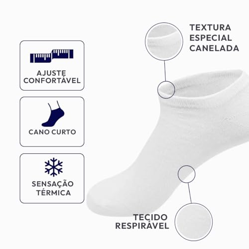 Kit 5 Cuecas Boxer 781 Sem Costura + 3 Pares de Meias