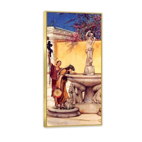 Reproduction de peinture à l'huile de Lawrence Alma-Tadema sur toile 140x70cm