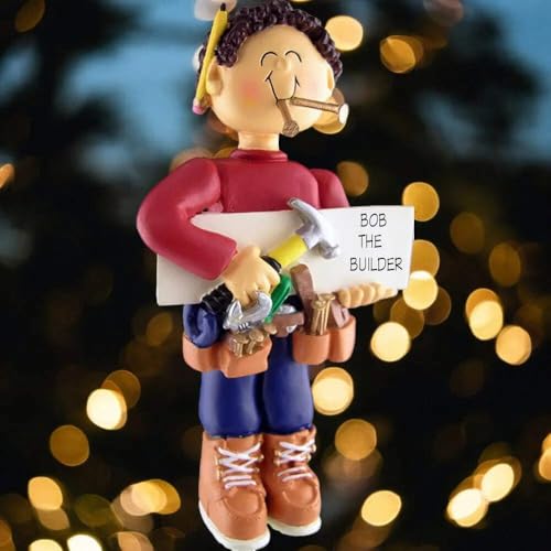3179 Brunette Carpenter Ornament