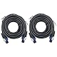 ROCMUZZK Pro Speakon auf Speakon Kabel, 12 AWG, 15,2 m, 2 Stück