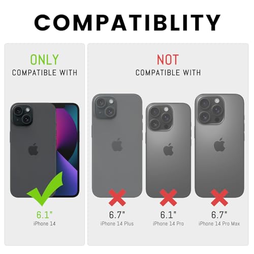 Coque Apple iPhone 14 coques de case protection integrale portefeuille cuir - 2
