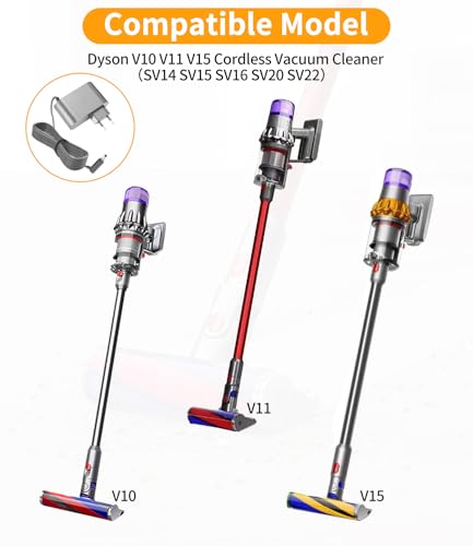 Tixexo 30.45V Ladekabel Ladegerät für Dyson V10 V11 V12 V15 SV14 SV15 SV16 SV20 SV22 Staubsauger Netzteil, Ladegerät Charger Adapter