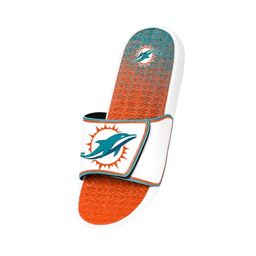 Image of FOCO mens Nfl Primary Team Logo Gradient Gel Slide Sandals