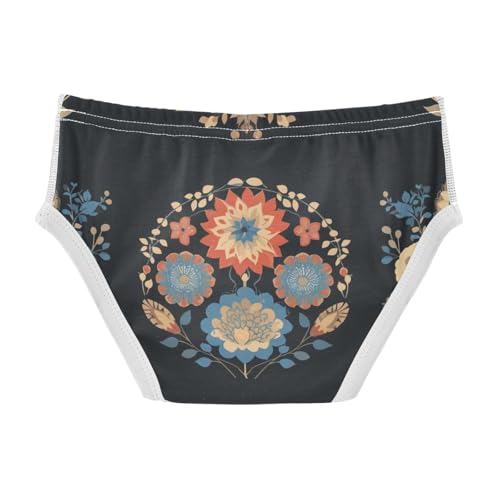 KLL Colorful Mandala Flowers Baby Boys Cotton Underwear Briefs Cute Undies2