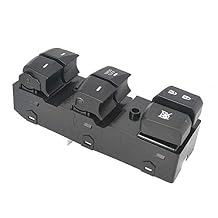 KIMISS Electric Window Switch,Left Driver Side Power Master Window Switch for 2014-2016 93570-3X032RY Left Hand Driver Side