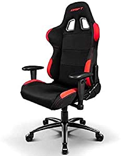 Sillas Gaming Drift DR100 - DR100BR - Silla Gaming, Color Negro/Rojo