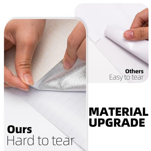 Papel tapiz para despegar y pegar texturizado beige contra paredes viejas y armarios 4
