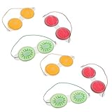 Homoyoyo 6 Stück Wiederverwendbare Obst motiv Kühlkompressen Augenmasken Gel augenklappe zur...