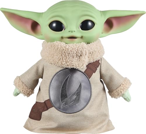 Mattel Star Wars the Mandalorian & Grogu Movie Grogu 11-inch Tall Plush with Embroidered Rondel Design on Chest Vinyl Head Soft Plush Body and Hands
