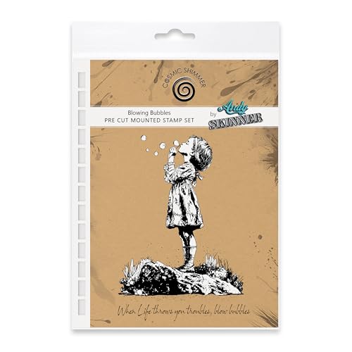 Tampon en caoutchouc Cosmic Shimmer Blowing Bubbles 119x89mm