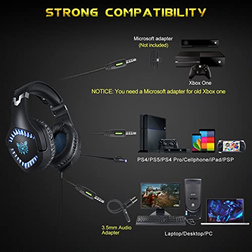 ECOOPRO Stereo Gaming Headset, LED verlicht, 3.5mm jack rood - Afbeelding 8