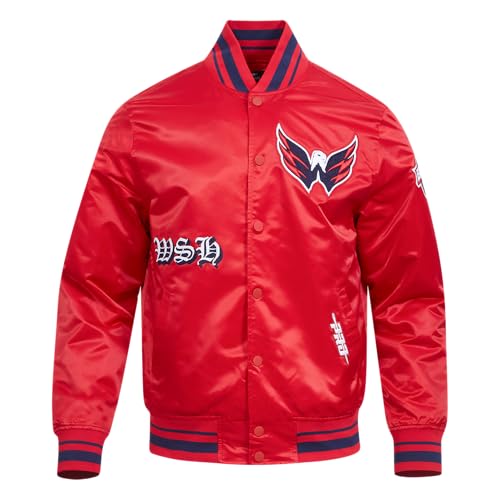 Image of Pro Standard Mens NHL Old English Satin Jacket