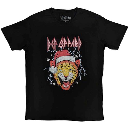Def Leppard Holiday Leppard Christmas T Shirt Size XL