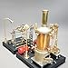 Retrol SE-03 38PCS + 27PCS Retrol GF-01 Metal Steam Engine Model Kit+ Miniature Workshop Model, with Mechanical Transmission System Physical Science Gift for Education Collectors & Adults