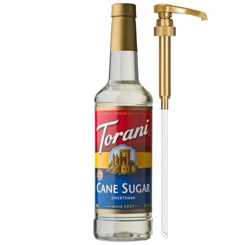 Torani Cane Sugar Sweetener, Simple Syrup for Drinks & Desserts,