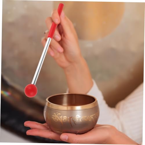 Par de Baquetas para Tongue Drum y Marimba Rojo miniatura 4