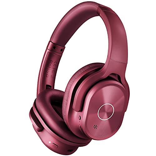 ZIHNIC Active Noise Cancelling Headphones, 40H Playtime Wireless Bluetooth Headset with Deep Bass Hi-Fi Stereo Sound,Comfortable Earpads for Travel/Home/Office (Red) ZIHNIC Active Noise Cancelling Headphones, 40H Playtime Wireless Bluetooth Headset with Deep Bass Hi-Fi Stereo Sound,Comfortable Earpads for Travel/Home/Office (Red)