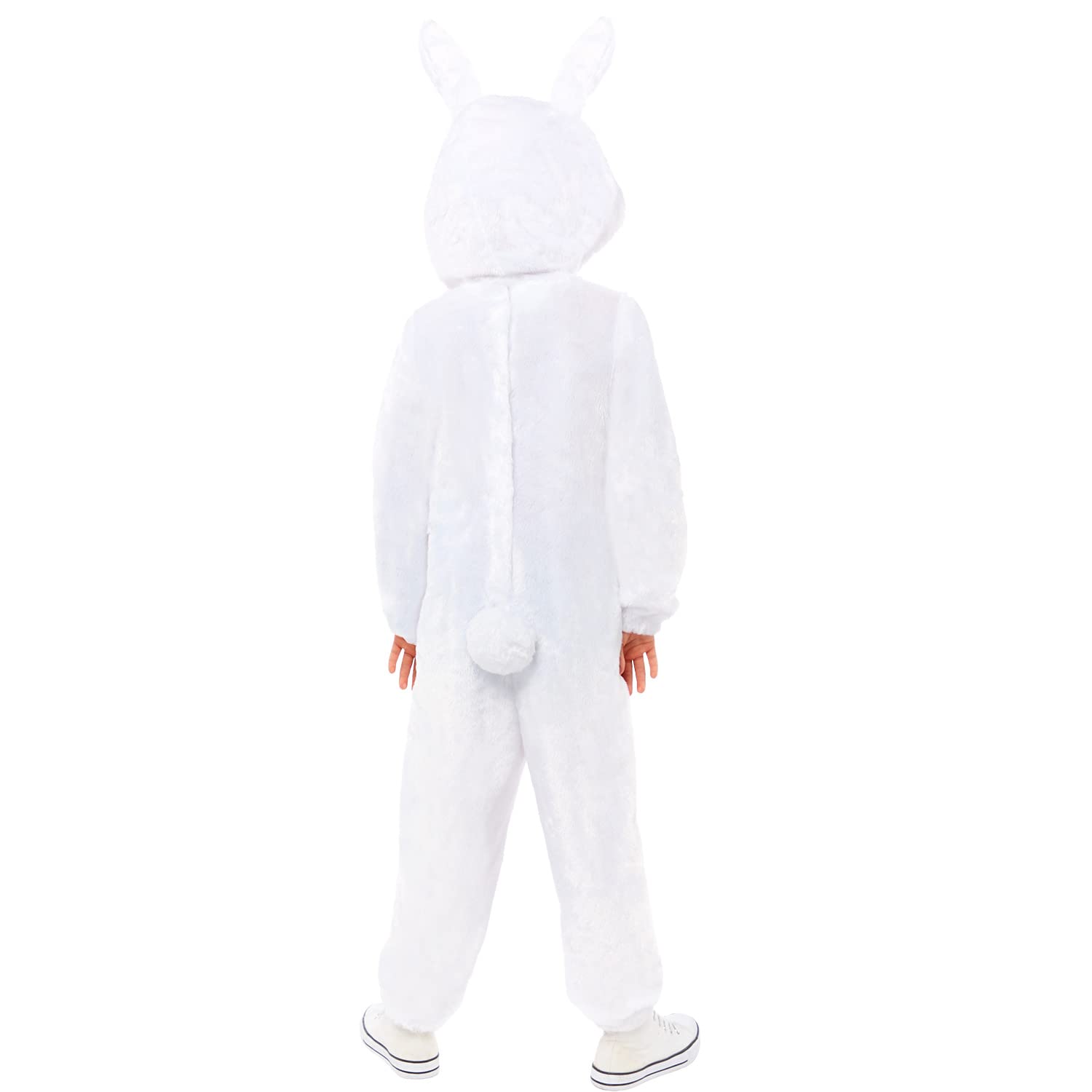 amscan - Kids Easter Bunny Plush Jumpsuit & Hood Fancy Dress Costume Age: 3-12 Years