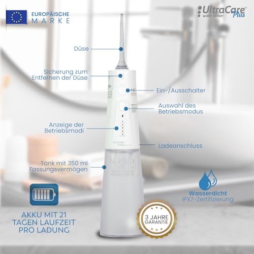 Boston Tech Intelligenter Kauf: Aquapik® 100 Munddusche + Aquapik® Plus in einer Packung, sparen und pflegen Sie Ihre Mundgesundheit zu Hause und auf Reisen, deckt verschiedene Mundbedürfnisse ab – Bild 6