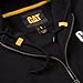Caterpillar Men's Full Zip Hooded Sweatshirt (Regular and Big & Tall Sizes), Black, Large