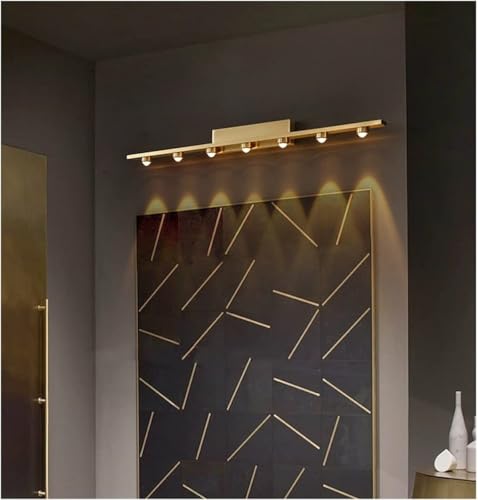 Image of NAVAM Creation Modern LED Picture Wall Light 7W Warm White Golden Finish | Luxury Decorative Mirror & Painting Light for Bedroom, Living Room, Hallway, Bathroom & Home Decor