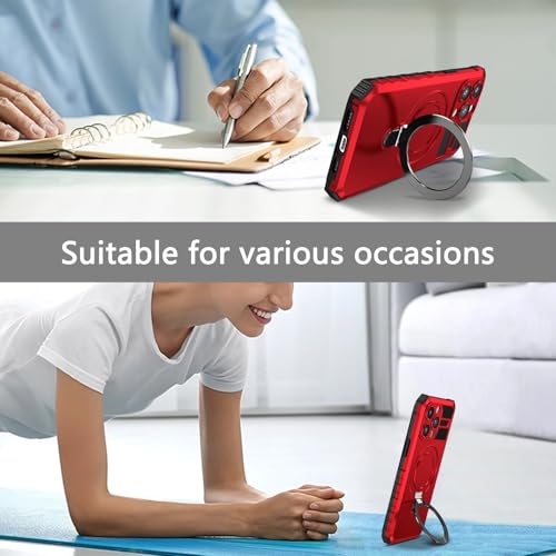 Coque iPhone 14 Pro Max robuste antichoc et anneau support magnétique intégré - 7