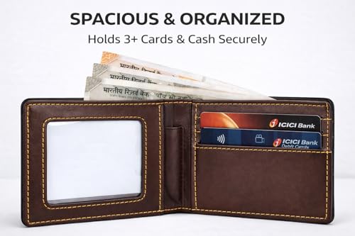 Image of Customized Wallet for Men with Name & Charm (Black) | Personalised Stylish Leather Wallet for Boy | Personalized Unique Gift with Card Slots & Cash Compartment for Boys, Employees
