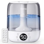 Provirtec Cool Mist Humidifier for Bedroom Easy to Clean, 6L Ultrasonic