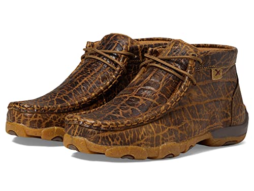 Image of Twisted X Kid's Chukka Driving Moc, Moc Toe, Golden Elephant Print, 11 M