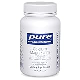 Pure Encapsulations - Calcium Magnesium (Citrate) - Highly-Absorbable, Hypoallergenic Calcium Supplement with Magnesium - 180 Capsules