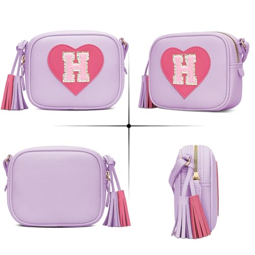 Image of KKXIU Birthday Gifts for Girls Initial Toddler Purse Cute Kids Crossbody Bag