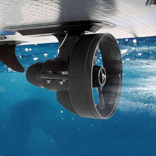 Battery Electric Underwater Thruster for SUP, Kayak & Surfboard - Remote Control 12V Rechargeable Motor, 288W Electric Fin for Paddle Boarding & Longboarding