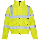 Photo Gallery expert workwear hi vis viz contractor bomber giacca alta visibilità sicurezza impermeabile cappotto 2 toni giallo s Photo Gallery expert workwear hi vis viz contractor bomber giacca alta visibilità sicurezza impermeabile cappotto 2 toni giallo s