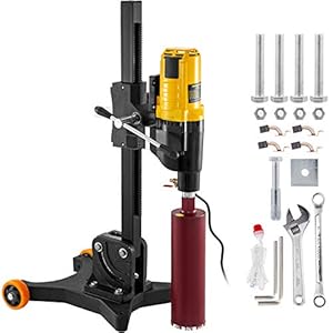 VEVOR De diamantboormachine met Wielen 305 MM, Core Drill Rig Krachtige 50HZ, Kernboormachine 220V 500 t/min, Core Drill…