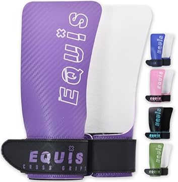 EQUIS GOVICENS Paracalli Cross Training, Guanti Palestra Fitness, Grip Senza Fori in Fibra di Carbonio (N-Viola)