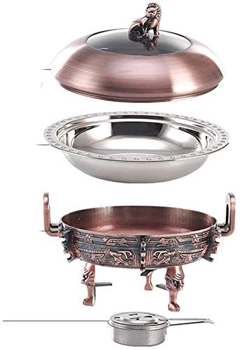UNbit Kupfer Hot Pot Home/Restaurant Kleiner Hot Pot Edelstahl Alkoholofen Slow Cooker Trockenkessel Tragbarer Outdoor Alkoholtopf,A 3 UNbit Kupfer Hot Pot Home/Restaurant Kleiner Hot Pot Edelstahl Alkoholofen Slow Cooker Trockenkessel Tragbarer Outdoor Alkoholtopf,A