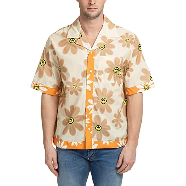 BARROW Hombre Camisa de Manga Corta Butter