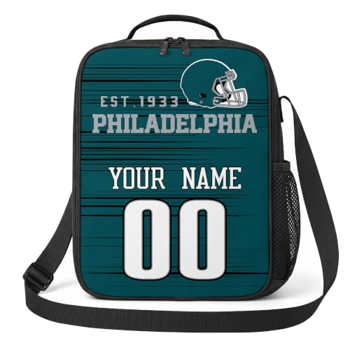 Image of Philadelphia Lunch Bag Custom Name and Number Personalized Gifts