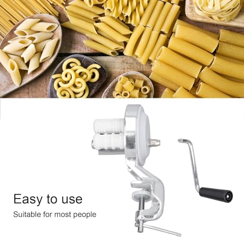 Manuelle Nudelmaschine für hausgemachte Cavatelli, Spaghetti, Fettuccine und Gnocchi, verstellbare Dicke für individuelle Nudelformen, ideales Küchenwerkzeug für frische Pasta-Liebhaber