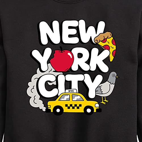 Instant Message - New York City Collage - Toddler & Youth Crewneck Fleece Sweatshirt3