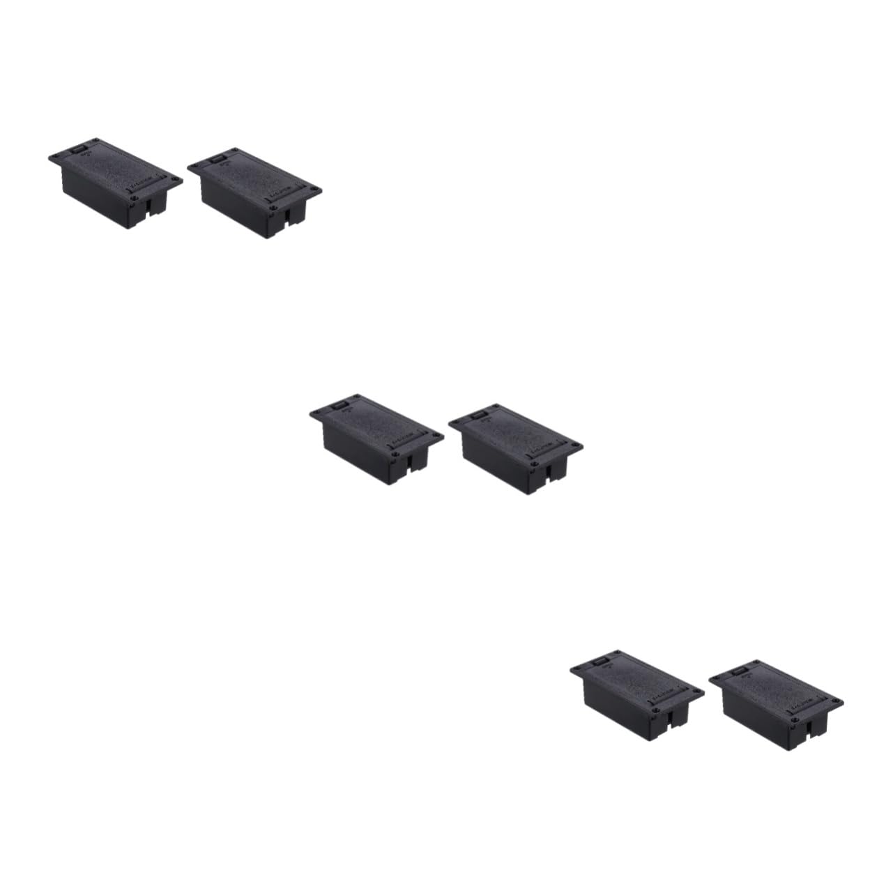 ifundom 3sets Guitar Battery Holder 9v Active Bass Pickup Battery Box Replacement Compartment 2pcs*3