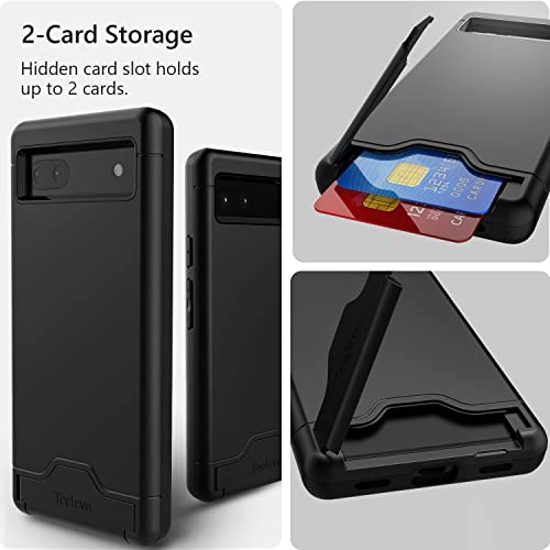 Coque Google Pixel 6a avec fente carte et support intégrés pour protection active