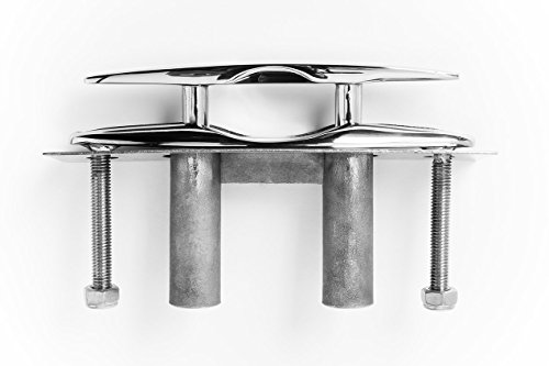 Taquets de traction inox 316 Amarine Made 20,3 cm pour amarrage de bateau