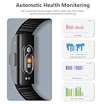 IAMJOY Smart Health Wristband, Wearable Activity & Fitness Tracker for Multi-Sport Mode, All-Day Automatic Continuous Monitoring of Health Data, Improve Sleep, Stress & Wellness, with Free App, Black - Image 2