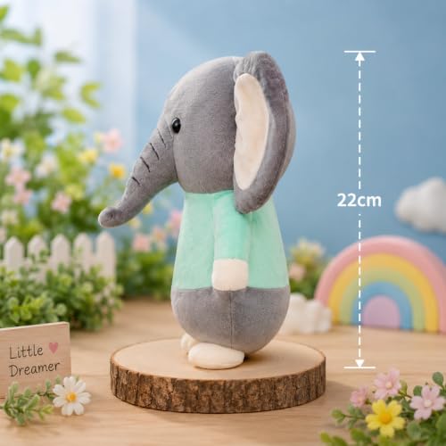 Image of Elephant in Dress Soft Toy, 22 cm for Kids