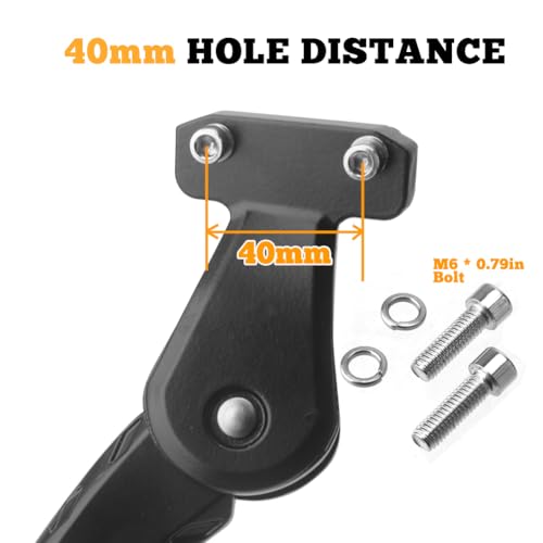 Pata de Apoyo Ajustable para Bicicleta Sataway de Aleación de Aluminio Resistente, montaje trasero para bicicletas de 16 a 22 pulgadas, E-bikes (distancia de agujero 40 mm) miniatura 7