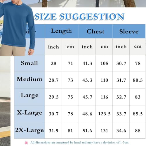 Camisas de natación para pesca y actividades de verano en color azul prusiano 5