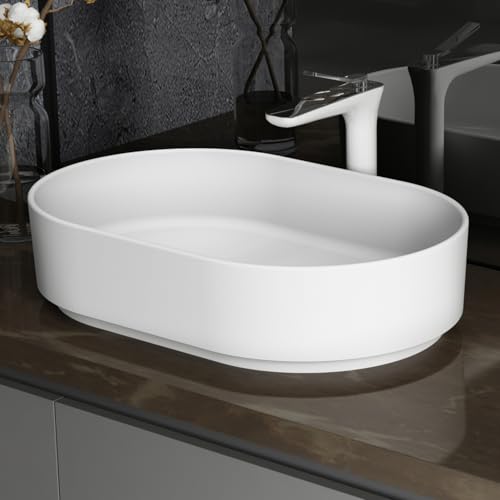 Solid Basin - Matte White, Durable, Easy to Clean, Repairable, Pedestal Design