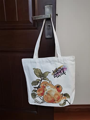 Flamingo Canvas Bag Shopping Canvas Bag Women's Casual Bag Tote Bag Reusable Grocery bag3
